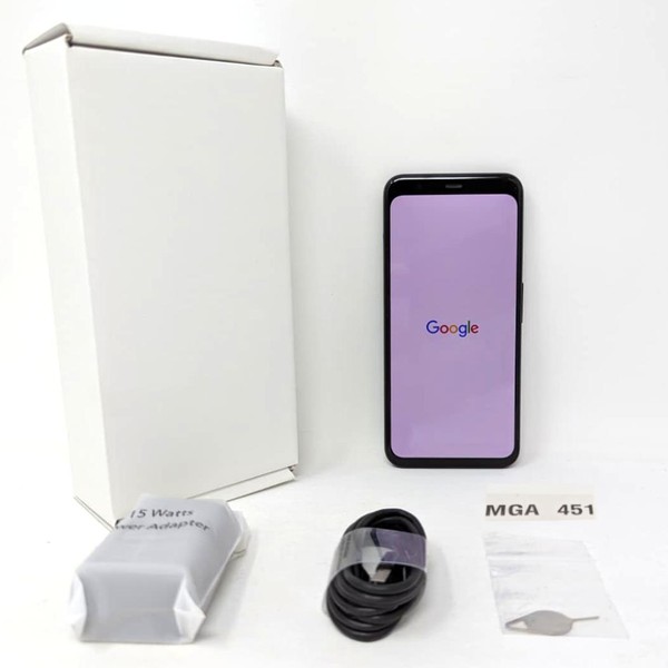 Google Pixel 4 - Unlocked, 64 GB, Black, 6 GB, G020I, Google Edition