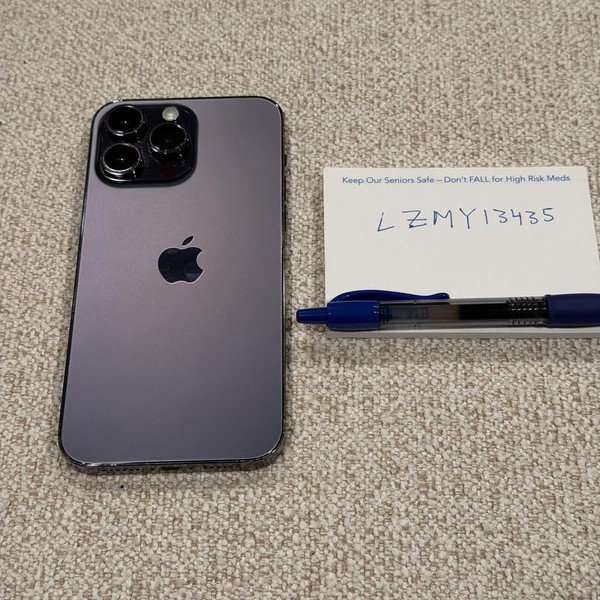 Apple iPhone 14 Pro Max - Unlocked, 256 GB, Purple, A2651