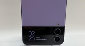 Good
													Samsung Galaxy Z Flip4 5G - Unlocked, Purple, 128 GB, 8 GB, SM-F721U1, photo 1 of 5