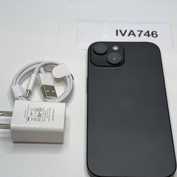 Apple iPhone 15 - Unlocked, 128 GB, Black, A2846
