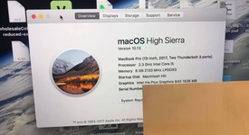 Good
													MacBook Pro 2017 (No Touch Bar) - 13" - Silver, 128 GB, 8 GB, photo 1 of 10