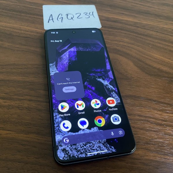 Google Pixel 8 - Unlocked, 128 GB, Obsidian, 8 GB, G9BQD, Sub-6 5G