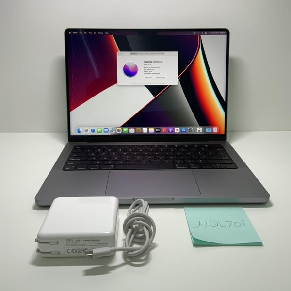 MacBook Pro 2021 - 14 inch - 1 TB, Gray, 16 GB, Apple M1 Pro 10-core