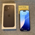 Mint Apple iPhone 16 - Unlocked, 128 GB, Black, A3081