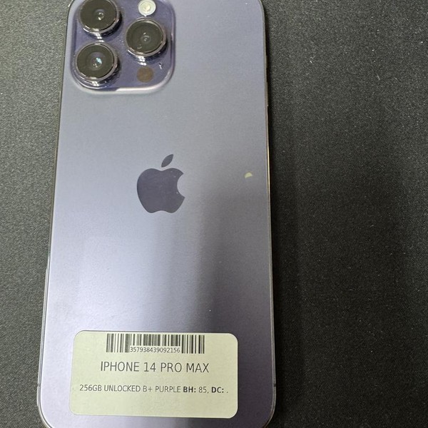 Apple iPhone 14 Pro Max - Unlocked, 256 GB, Purple, A2651