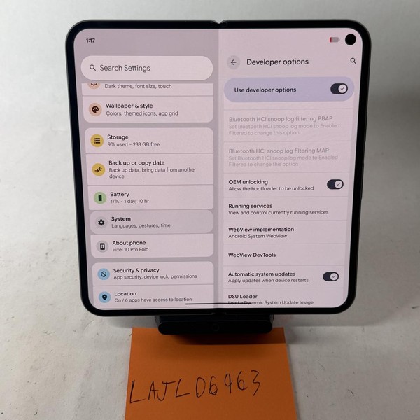 Google Pixel 10 Pro Fold - Unlocked, 256 GB, Moonstone, GU0NP