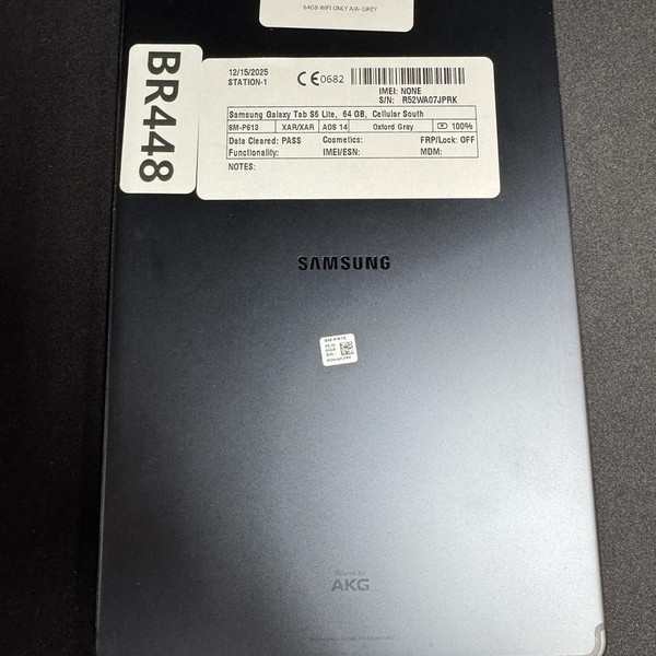 Samsung Galaxy Tab S6 Lite - Wi-Fi, 64 GB, Gray, 4 GB, SM-P610