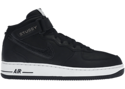 Air Force 1 Mid Stussy Black White for sale