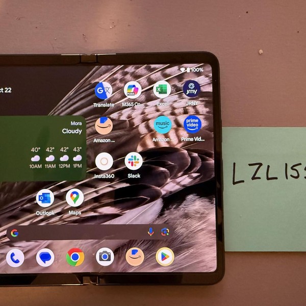 Google Pixel Fold - Unlocked, 256 GB, Obsidian, 12 GB, G9FPL