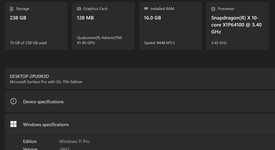 Good
													Microsoft Surface Pro 11 - Platinum, 256 GB, 16 GB, photo 4 of 12