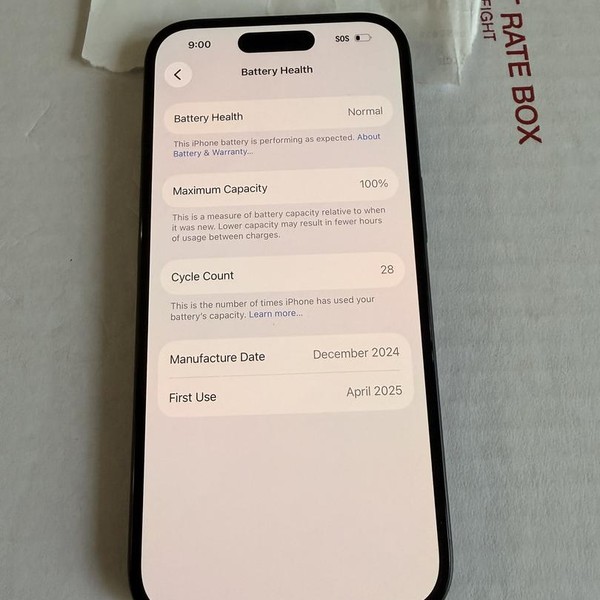 Apple iPhone 16 - Unlocked, 128 GB, Black, A3081