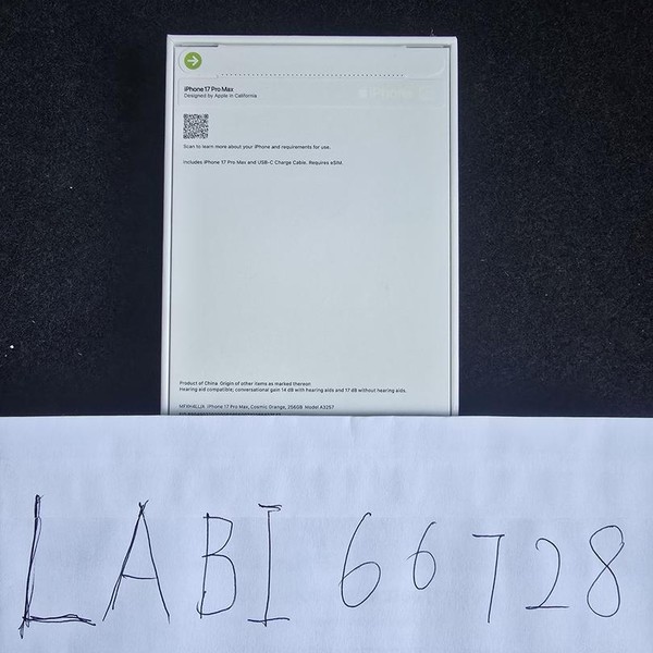 Apple iPhone 17 Pro Max - T-Mobile, 256 GB, Cosmic Orange, A3257