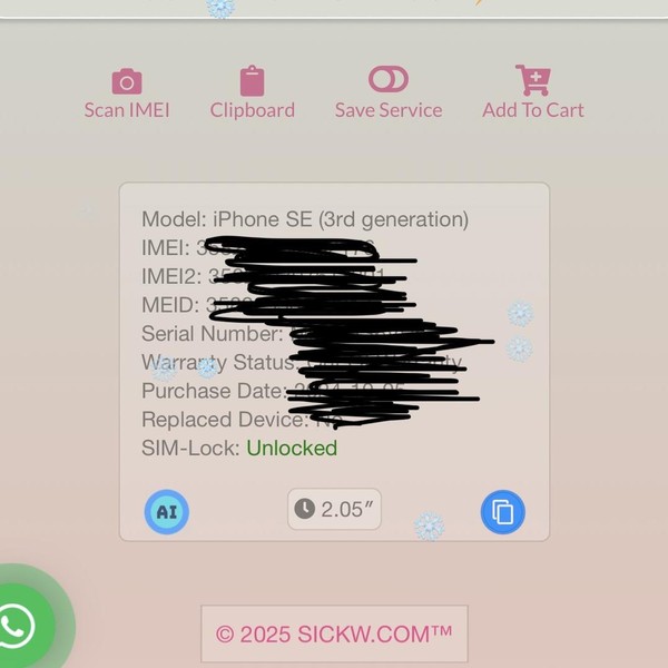 Apple iPhone SE 3rd Gen 2022 - Unlocked, 64 GB, Midnight, A2595