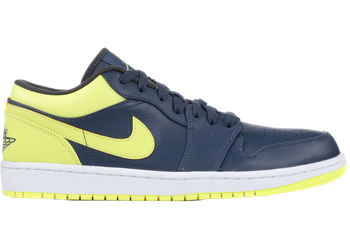 Jordan 1 Low Squadon Blue Electric Yellow for sale
