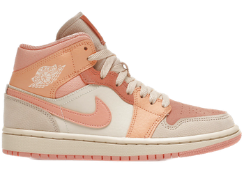 Jordan 1 Mid Apricot Orange (Women's) for sale