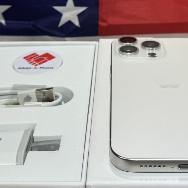 Apple iPhone 15 Pro Max - Cox Mobile, White, 256 GB, A2849