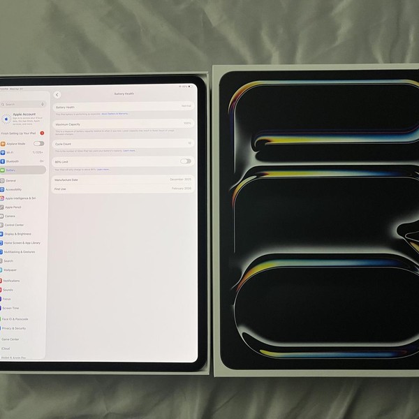 Apple iPad Pro 13 inch (M5) 2025 - Wi-Fi, 256 GB, Space Black, Apple M5 9-Core, A3360, Standard Glass