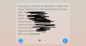 New
													Apple iPhone SE 3rd Gen 2022 - Unlocked, Midnight, 64 GB, A2595, photo 3 of 5