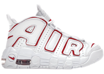 Nike Air More Uptempo White Varsity Red Outline (PS) for sale