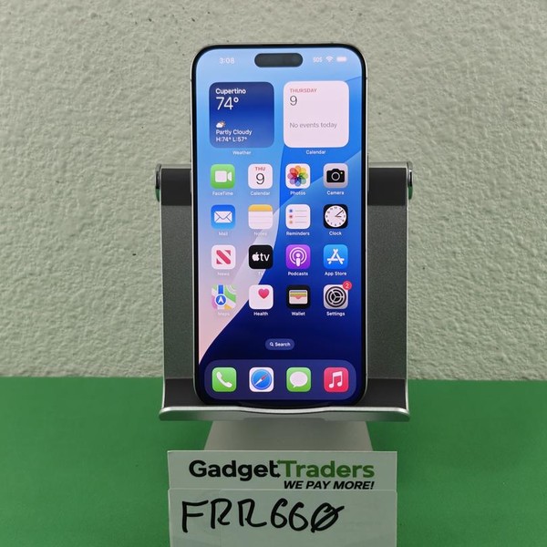 Apple iPhone 15 Pro Max - Unlocked, 256 GB, White, A2849