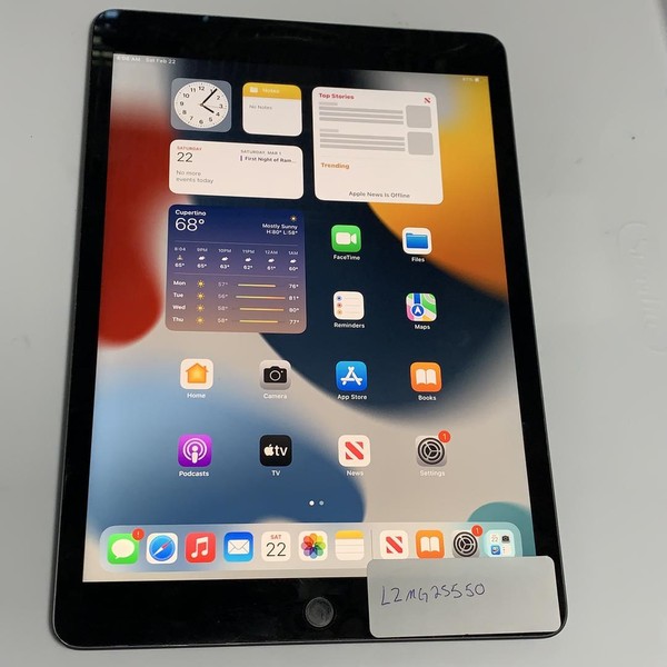 Apple iPad 9th Gen - Wi-Fi, 64 GB, Gray, A2602