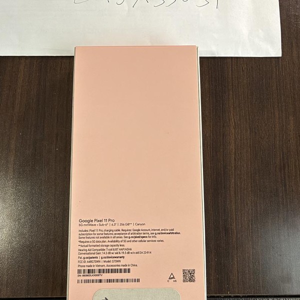 Google Pixel 11 Pro - Unlocked, 256 GB, Canyon, 12 GB, G7SWN