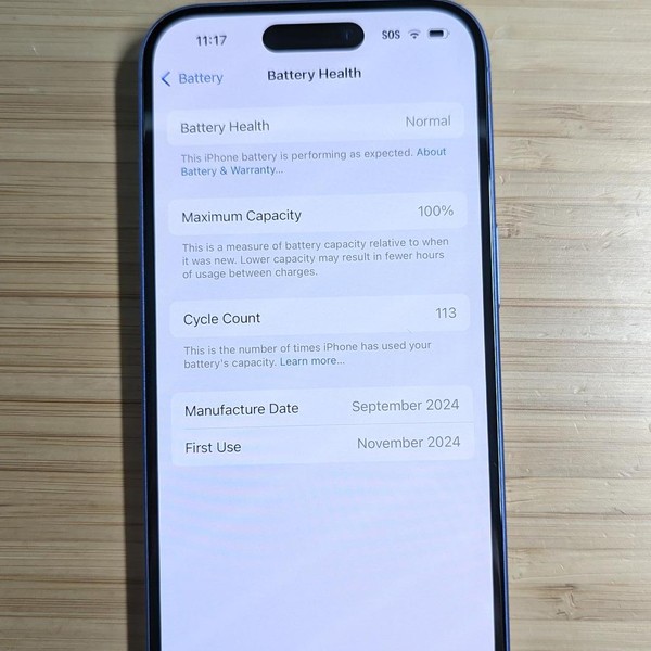 Apple iPhone 16 - Unlocked, 128 GB, Ultramarine, A3081