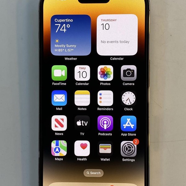 Apple iPhone 14 Pro - Unlocked, Gold, 128 GB, A2650