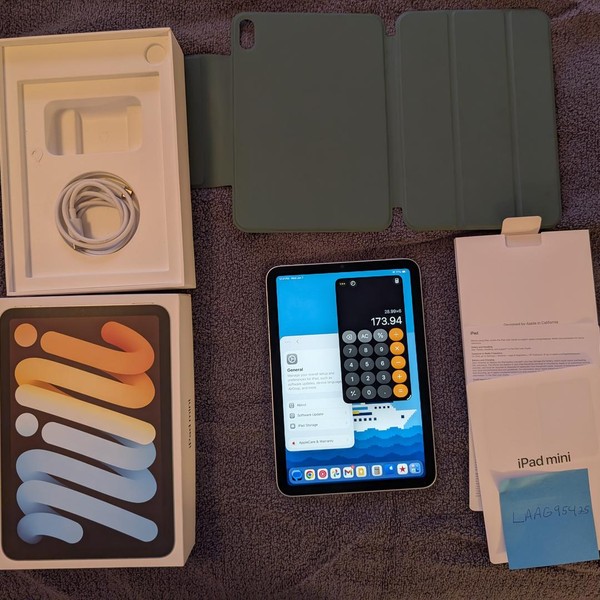 Apple iPad Mini 7th Gen - Wi-Fi, Blue, 128 GB, A2993