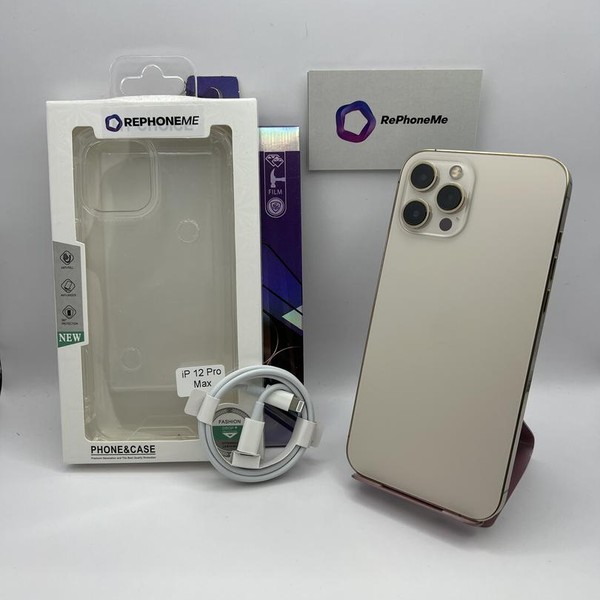 Apple iPhone 12 Pro Max - Unlocked, 128 GB, Gold, A2342