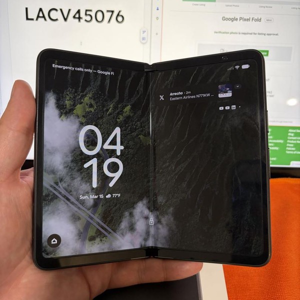 Google Pixel Fold - Unlocked, 256 GB, Obsidian, 12 GB, G9FPL