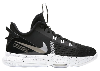 Nike LeBron Witness 5 Black Metallic Silver (GS) for sale