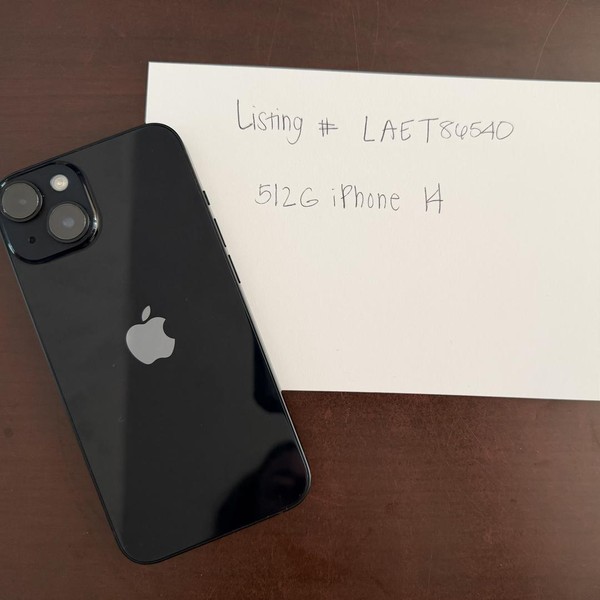 Apple iPhone 14 - Verizon, 512 GB, Midnight, A2649