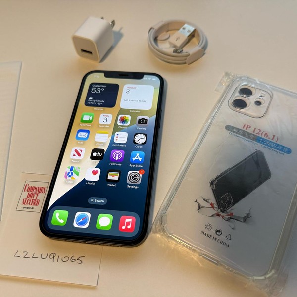 Apple iPhone 12 - Unlocked, 64 GB, Black, A2172