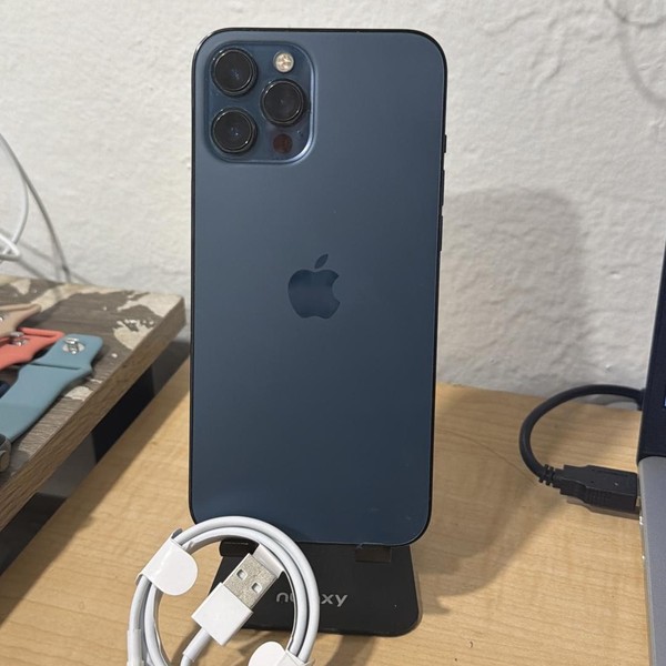 Apple iPhone 12 Pro Max - Unlocked, 128 GB, Pacific Blue, A2342