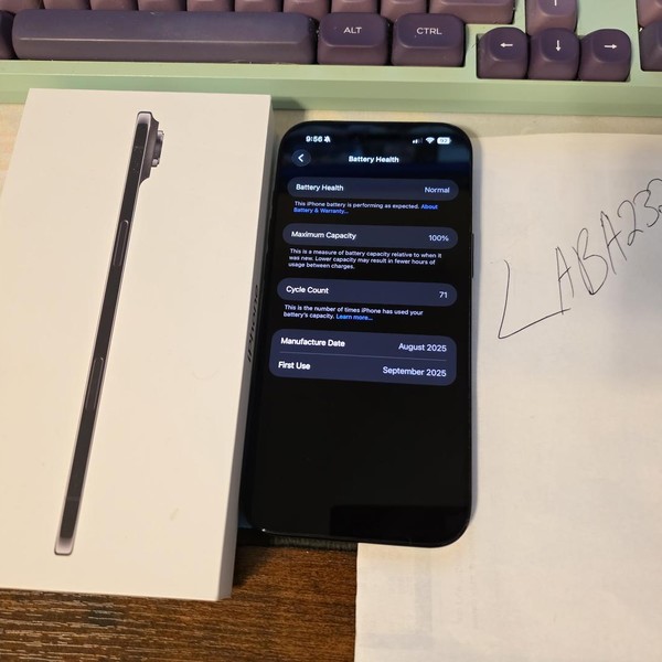 Apple iPhone Air - Unlocked, 256 GB, Space Black, A3260