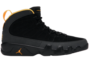 Jordan 9 Retro Dark Charcoal University Gold for sale