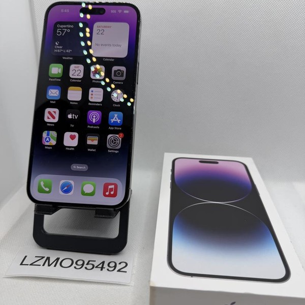 Apple iPhone 14 Pro Max - Unlocked, 128 GB, Purple, A2651