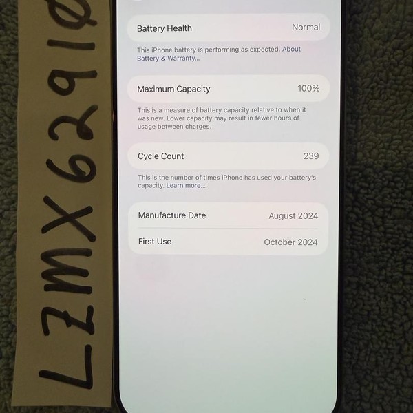 Apple iPhone 16 Pro Max - Verizon, 256 GB, Natural, A3084