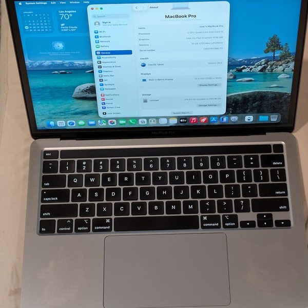 MacBook Pro 2020 - 13 inch - I5, Gray, 512 GB, 16 GB