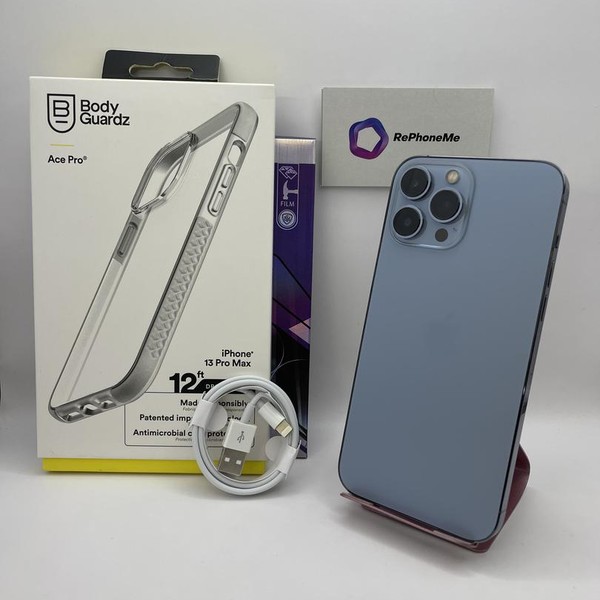 Apple iPhone 13 Pro Max - Unlocked, 128 GB, Sierra Blue, A2484