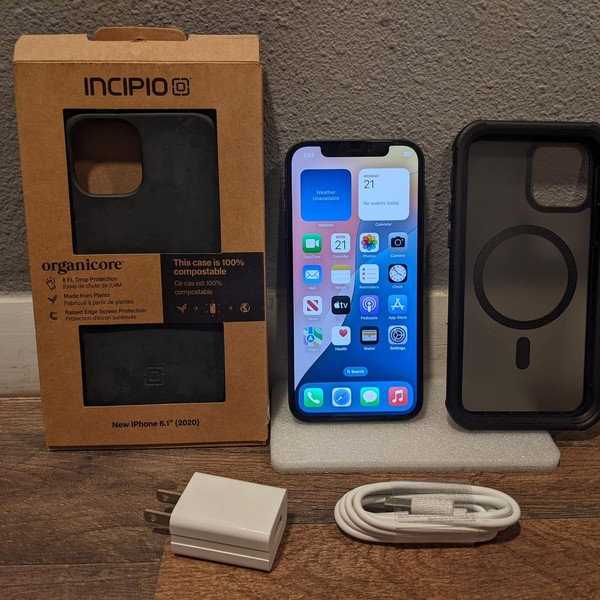 Apple iPhone 12 - Unlocked, 64 GB, Black, A2172