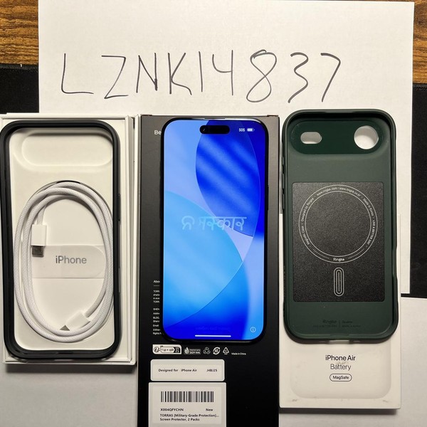 Apple iPhone Air - Unlocked, 512 GB, Space Black, A3260