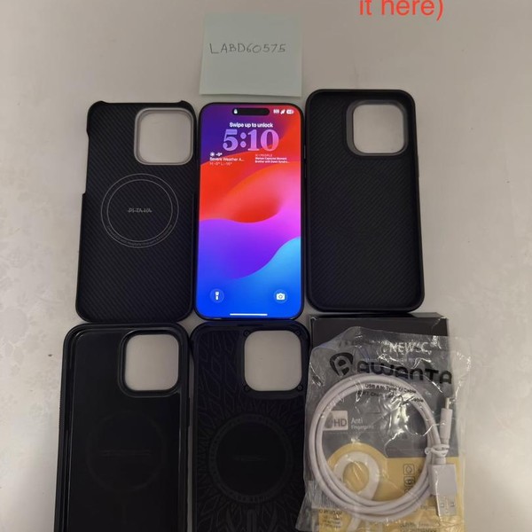 Apple iPhone 15 Pro Max - Unlocked, Black, 256 GB, A2849