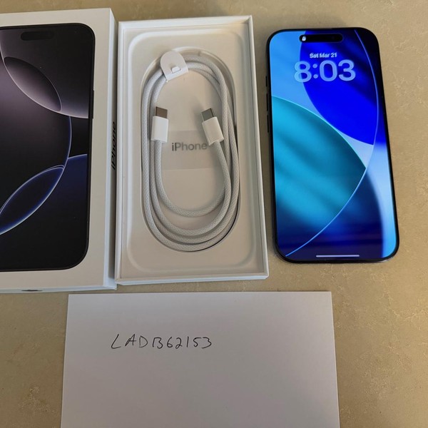 Apple iPhone 16 Pro - Unlocked, 128 GB, Black, A3083