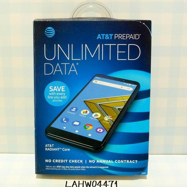 AT&T Radiant Core Prepaid - AT&T, 16 GB, Gray