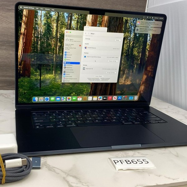 MacBook Air 2023 (M2) - 15 inch - 256 GB, Midnight, 8 GB, Apple M2