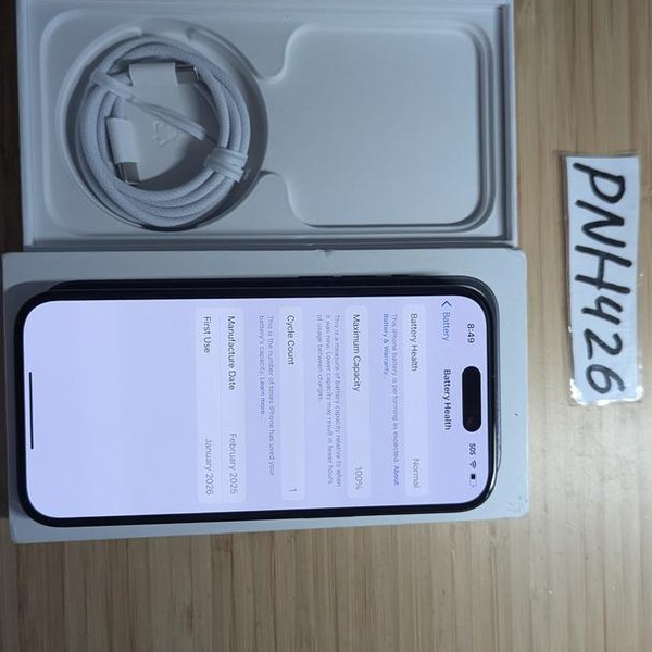 Apple iPhone 15 - AT&T, 128 GB, Black, A2846