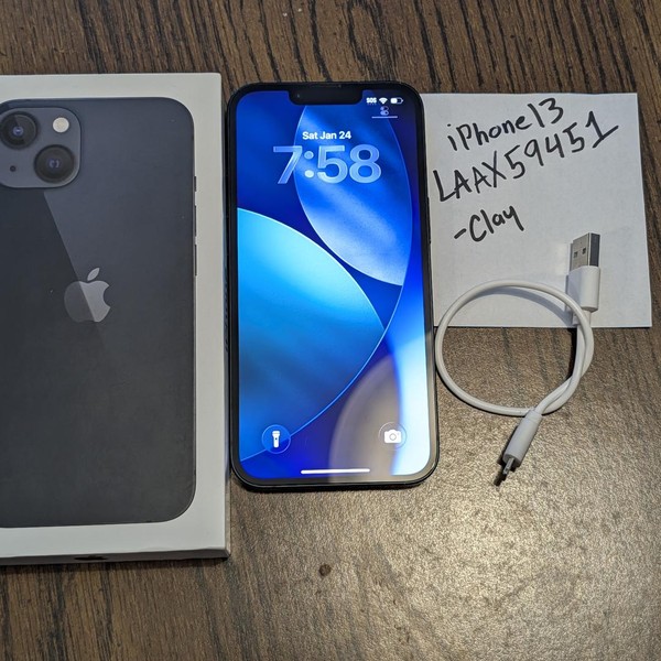 Apple iPhone 13 - Unlocked, 128 GB, Midnight, A2482