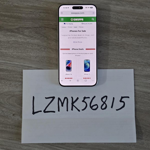 Apple iPhone 15 Pro Max - Unlocked, 256 GB, White, A2849